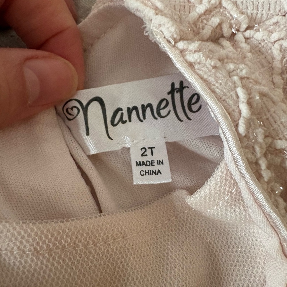 Nannette Blush Pink Floral Kids Dress - Picture 6 of 7
